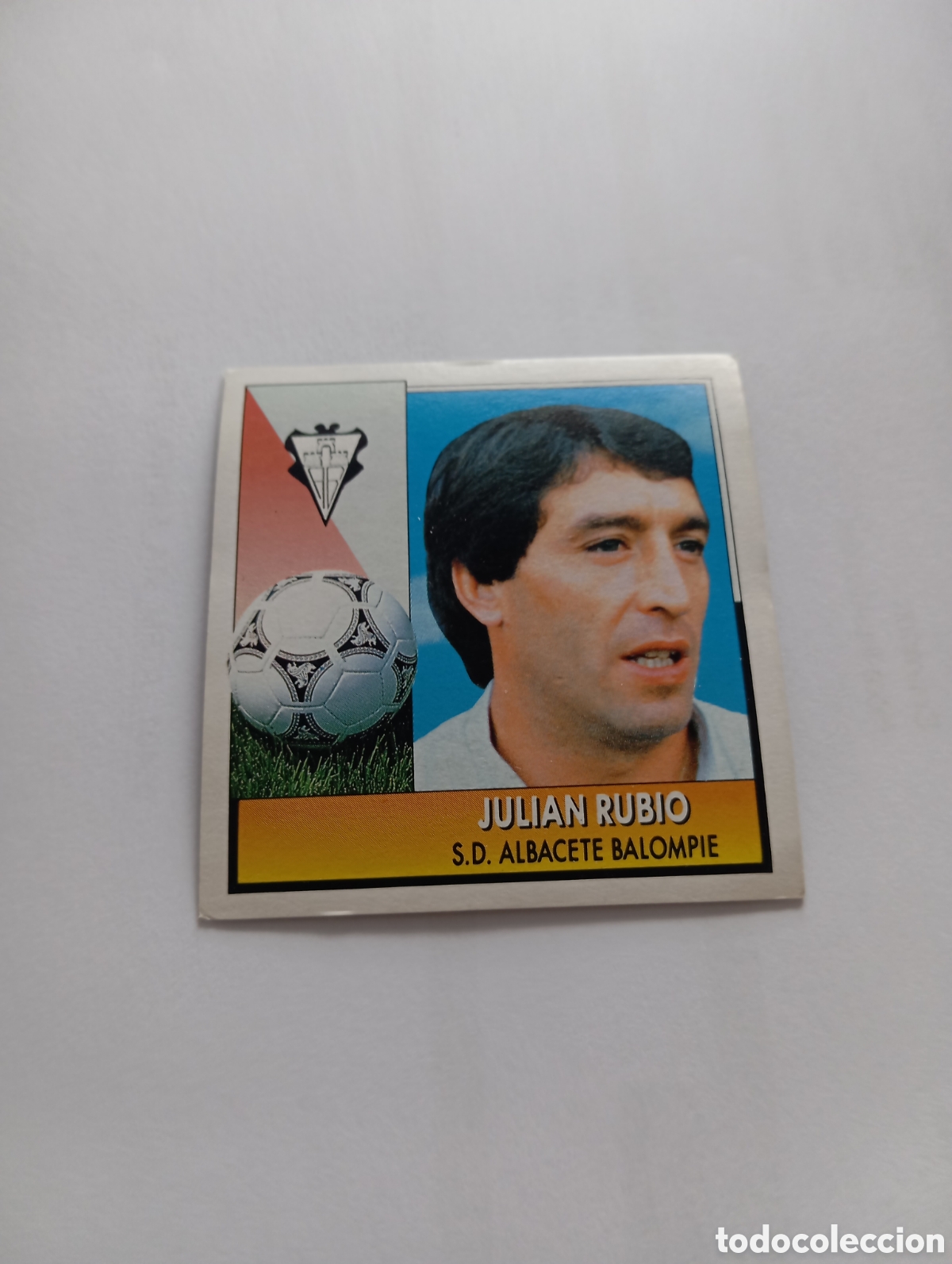 Cromos de F&uacute;tbol: ENTRENADOR JULIAN RUBIO Albacete Liga Este 1992 1993 Panini 92 93 NUEVO SIN PEGAR