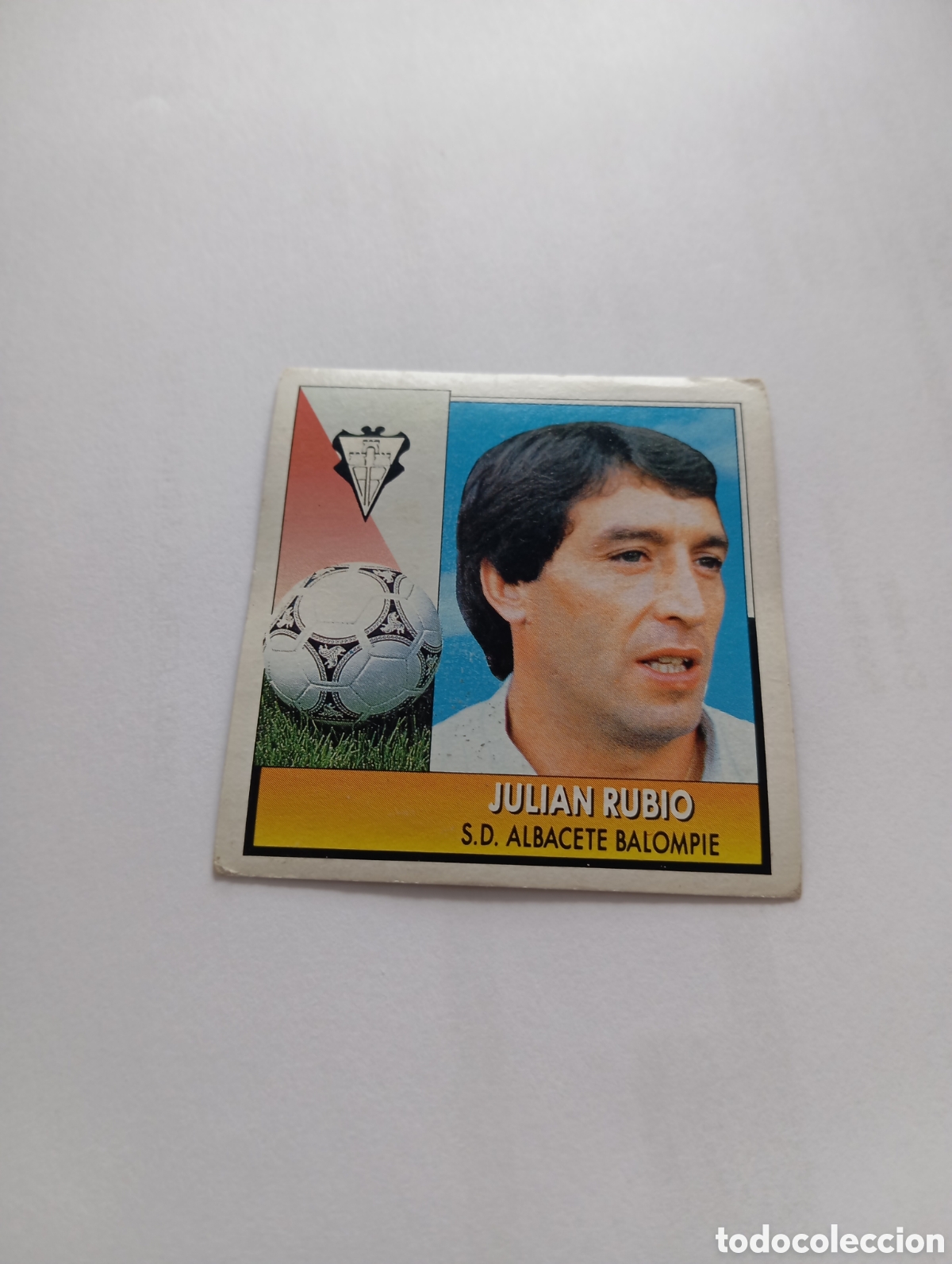 Cromos de F&uacute;tbol: ENTRENADOR JULIAN RUBIO Albacete Liga Este 1992 1993 Panini 92 93 NUEVO SIN PEGAR