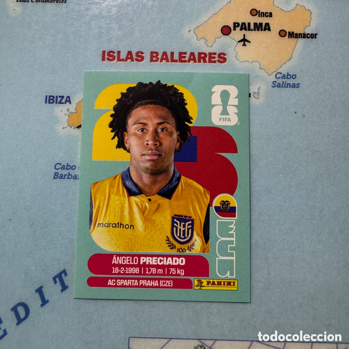 Cromos de F&uacute;tbol: Ecuador n&uacute;mero 7 cromo panini Mundial Fifa World Cup 2026