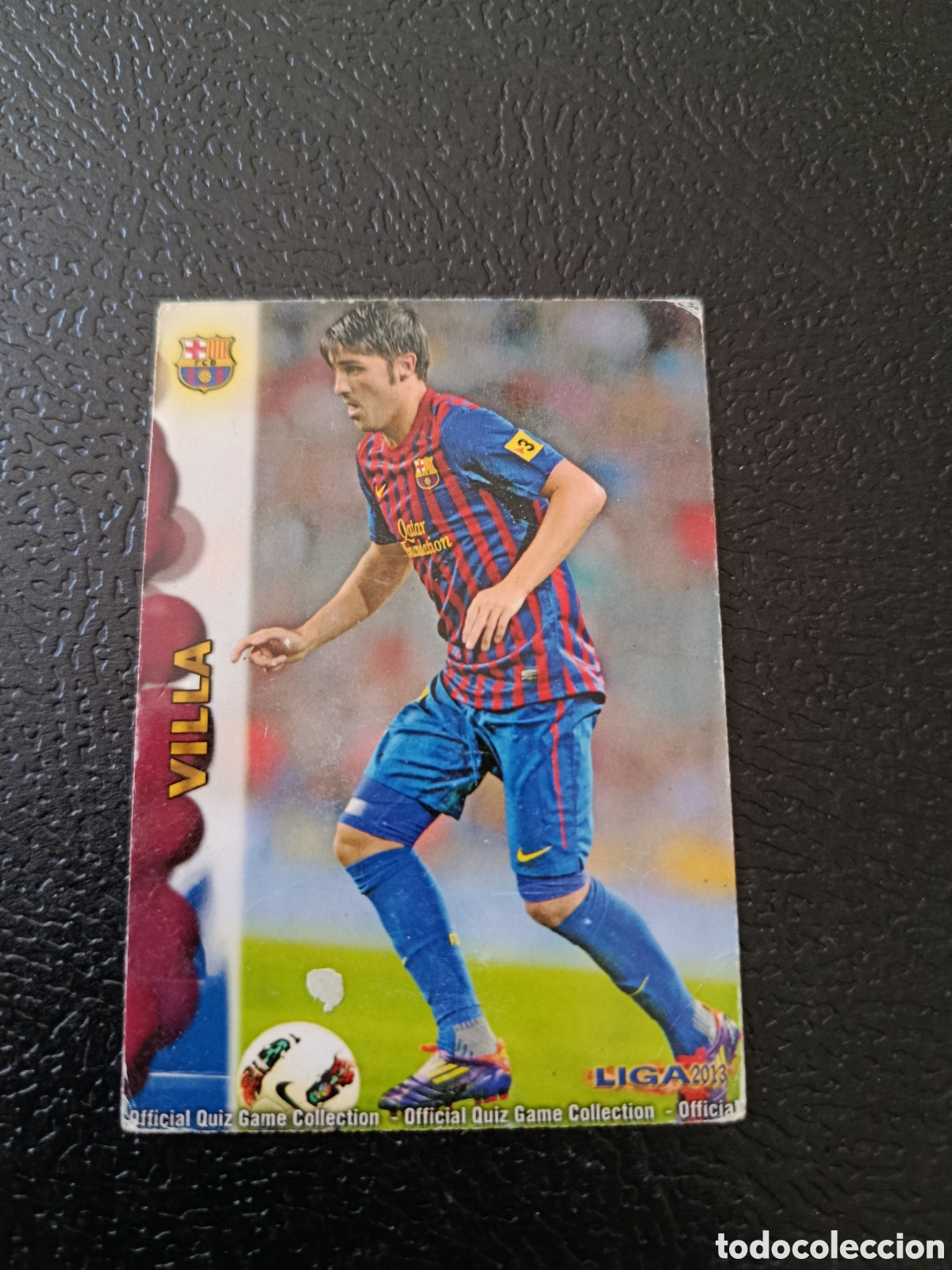 Cromos de F&uacute;tbol: 47 DAVID VILLA F.C. BARCELONA CROMOS ALBUM MUNDICROMO LIGA FUTBOL QUIZ GAME 2012 2013 12 13