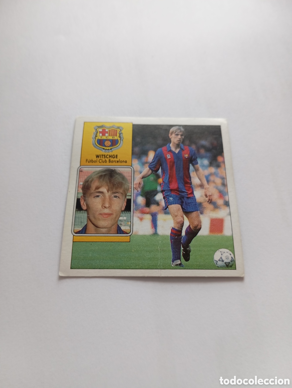 Football Stickers: WITSCHGE Barcelona Liga Este 1992 1993 Panini 92 93 RECUPERADO