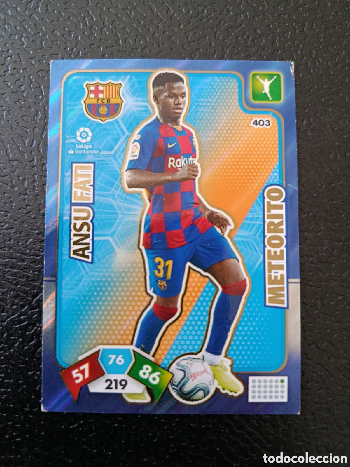 Football Stickers: ANSU FATI # 403 METEORITO ADRENALYN XL 2019-20 FC BARCELONA 19-20