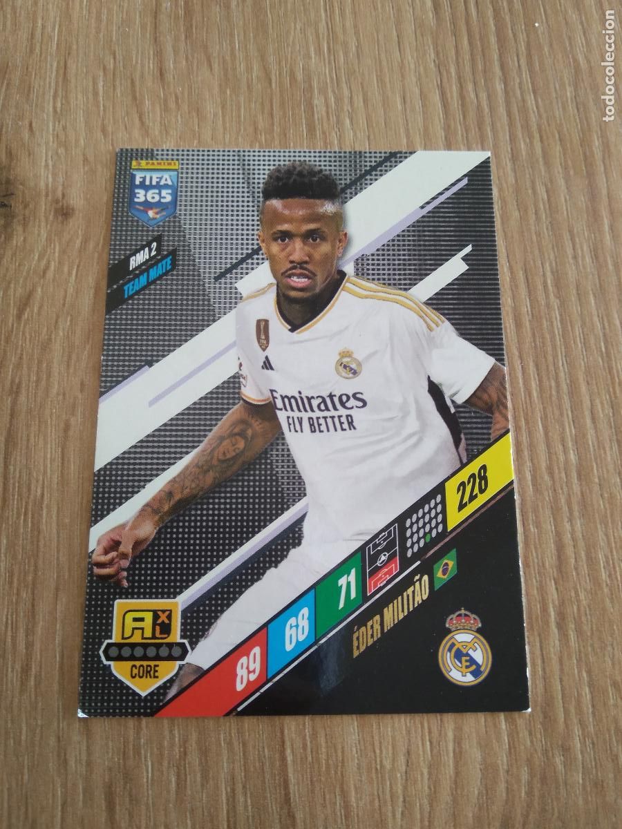 Cromos de F&uacute;tbol: RMA 2 MILITAO REAL MADRID CROMO FUTBOL PANINI ADRENALYN 23-24 FIFA 365 2023-2024