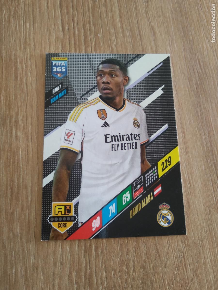 Cromos de F&uacute;tbol: RMA 7 DAVID ALABA REAL MADRID CROMO FUTBOL PANINI ADRENALYN 23-24 FIFA 365 2023-2024