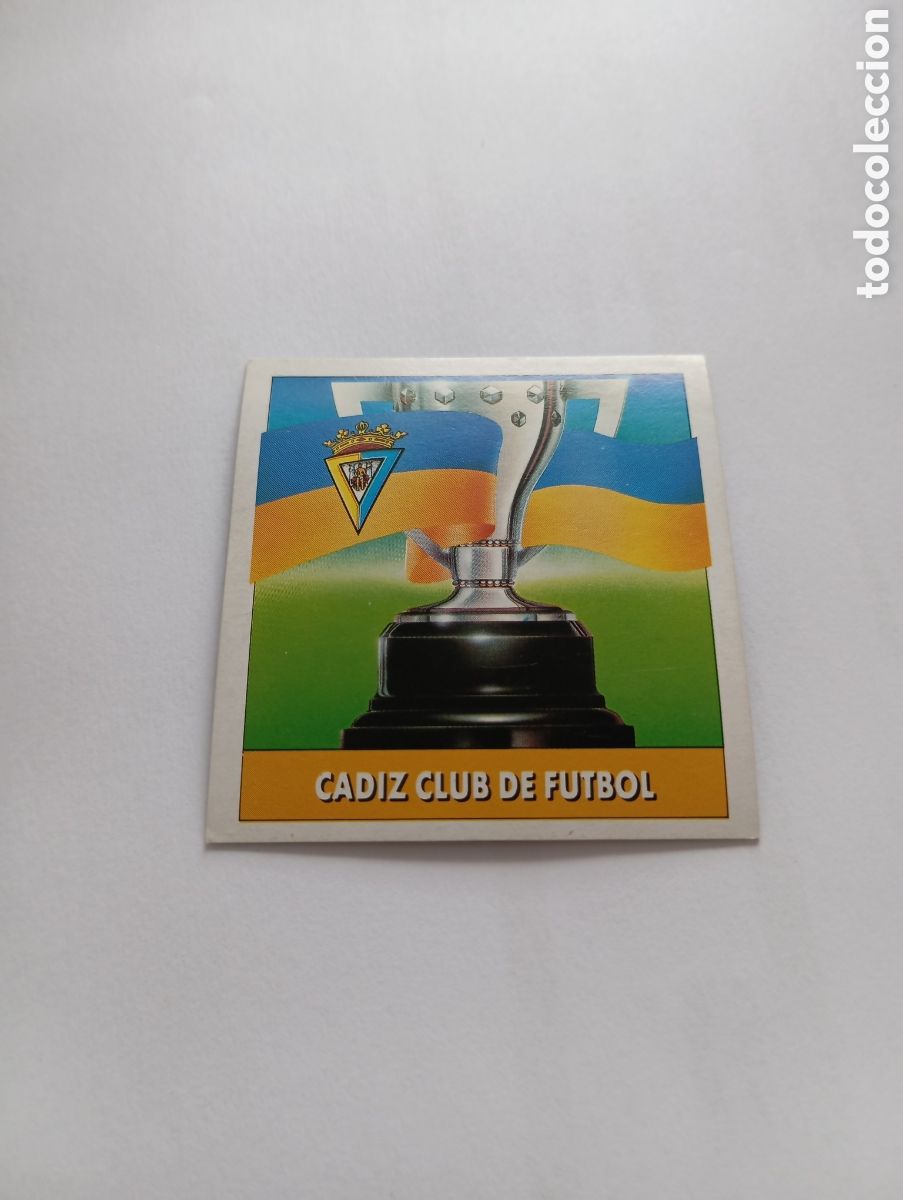 Cromos de F&uacute;tbol: ESCUDO C&aacute;diz Liga Este 1992 1993 Panini 92 93 NUEVO SIN PEGAR
