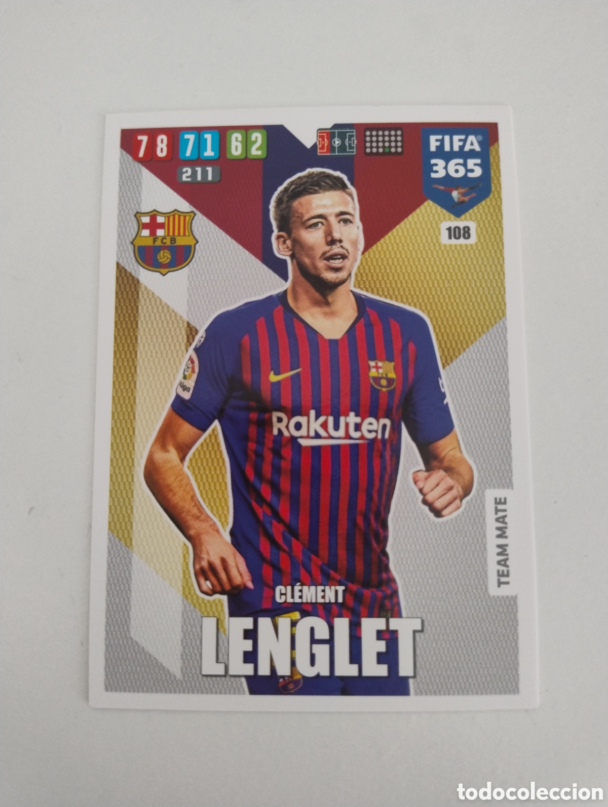Cromos de F&uacute;tbol: 108 - Lenglet - Barcelona - Adrenalyn XL FIFA 365 2020