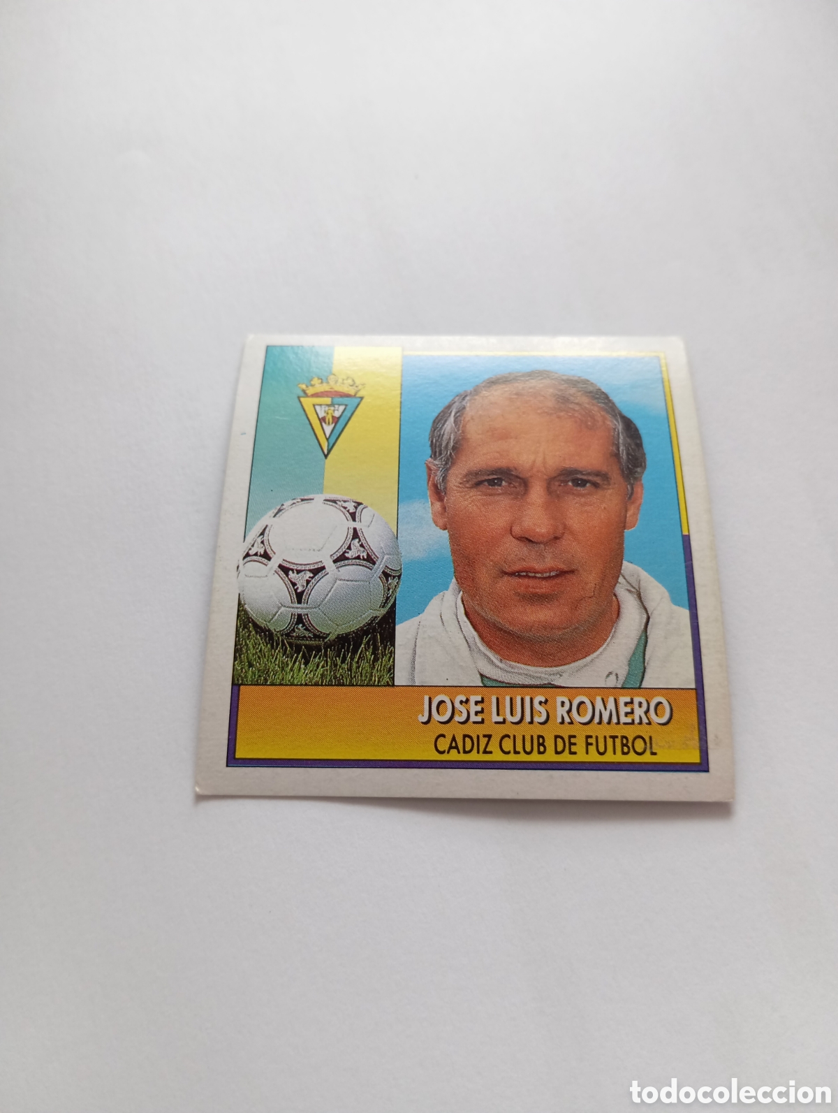 Cromos de F&uacute;tbol: JOSE LUIS ROMERO COLOCA C&aacute;diz Liga Este 1992 1993 Panini 92 93