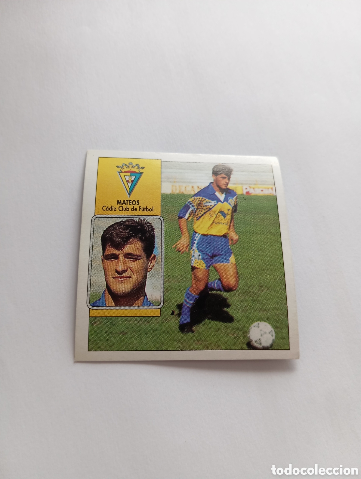 Cromos de F&uacute;tbol: MATEOS C&aacute;diz Liga Este 1992 1993 Panini 92 93 NUEVO SIN PEGAR