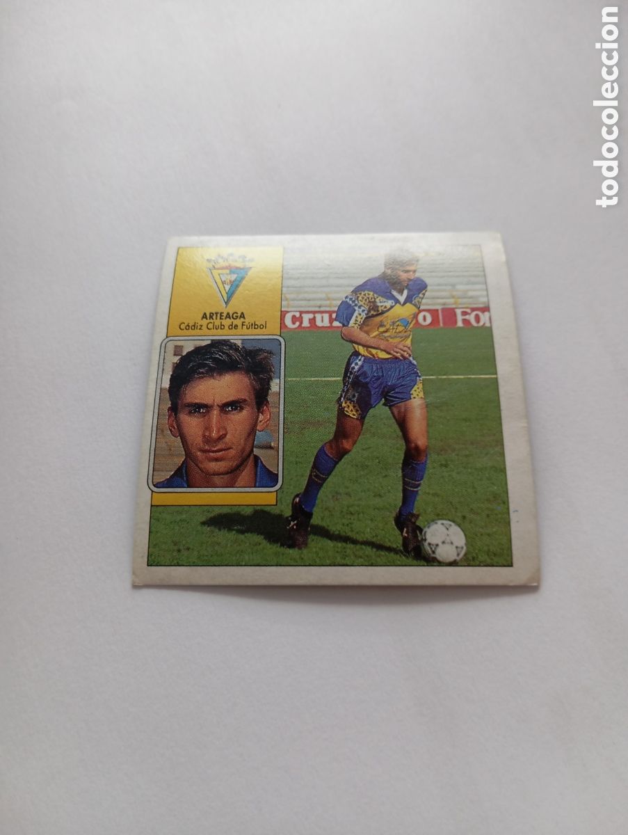Cromos de F&uacute;tbol: ARTEAGA C&aacute;diz Liga Este 1992 1993 Panini 92 93 NUEVO SIN PEGAR