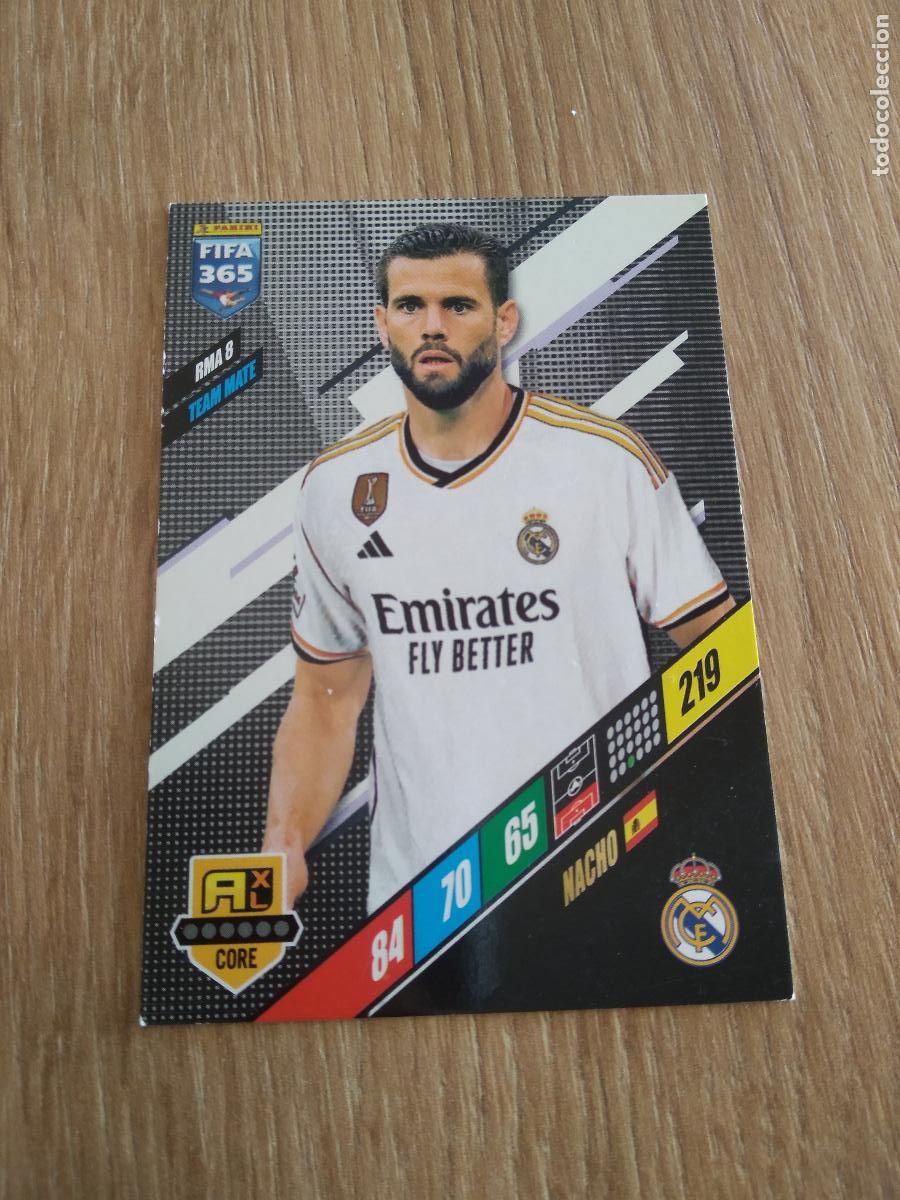 Cromos de F&uacute;tbol: RMA 8 NACHO REAL MADRID CROMO FUTBOL PANINI ADRENALYN 23-24 FIFA 365 2023-2024