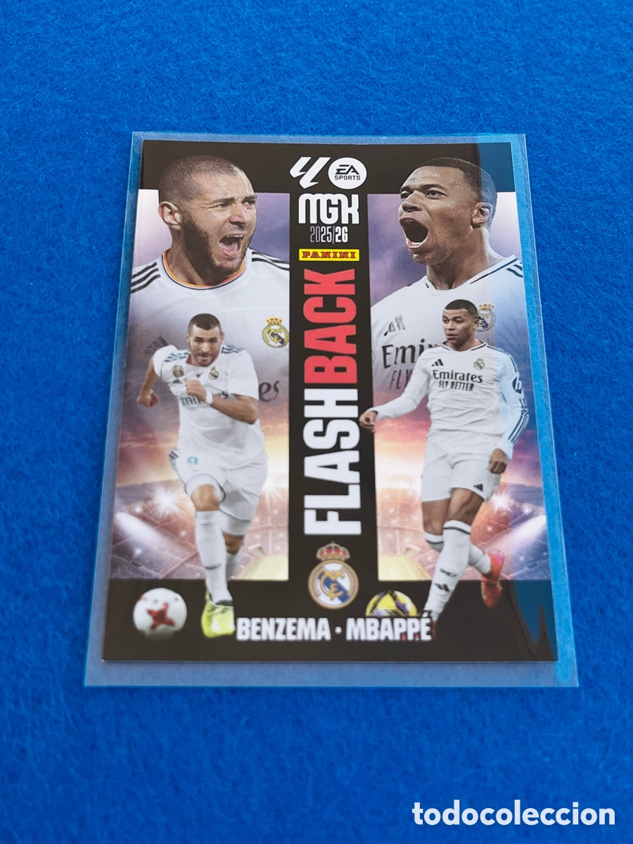 Cromos de F&uacute;tbol: Benzema-Mbappe Real Madrid Flashback 2025/26