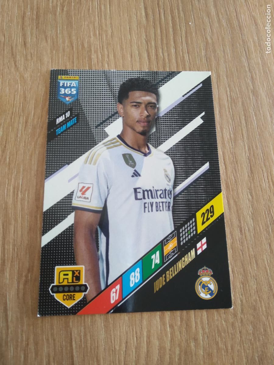 Cromos de F&uacute;tbol: RMA 10 BELLINGHAM REAL MADRID CROMO FUTBOL PANINI ADRENALYN 23-24 FIFA 365 2023-2024