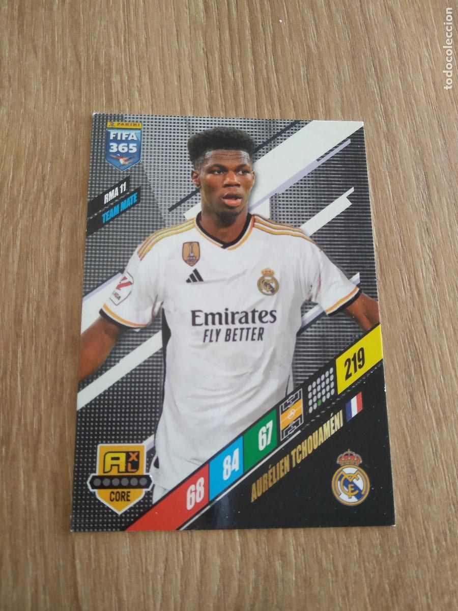 Cromos de F&uacute;tbol: RMA 11 TCHOUAMENI REAL MADRID CROMO FUTBOL PANINI ADRENALYN 23-24 FIFA 365 2023-2024