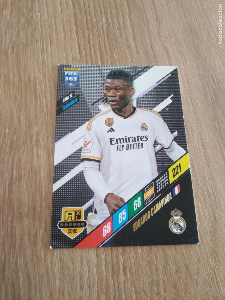 Cromos de F&uacute;tbol: RMA 12 CAMAVINGA REAL MADRID CROMO FUTBOL PANINI ADRENALYN 23-24 FIFA 365 2023-2024