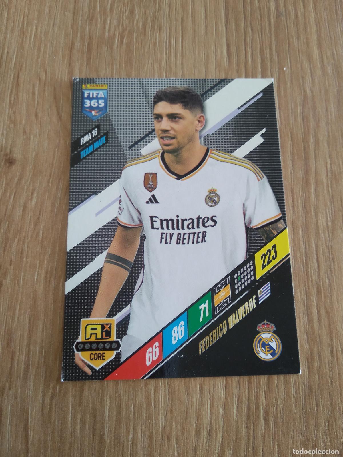 Cromos de F&uacute;tbol: RMA 16 FEDE VALVERDE REAL MADRID CROMO FUTBOL PANINI ADRENALYN 23-24 FIFA 365 2023-2024