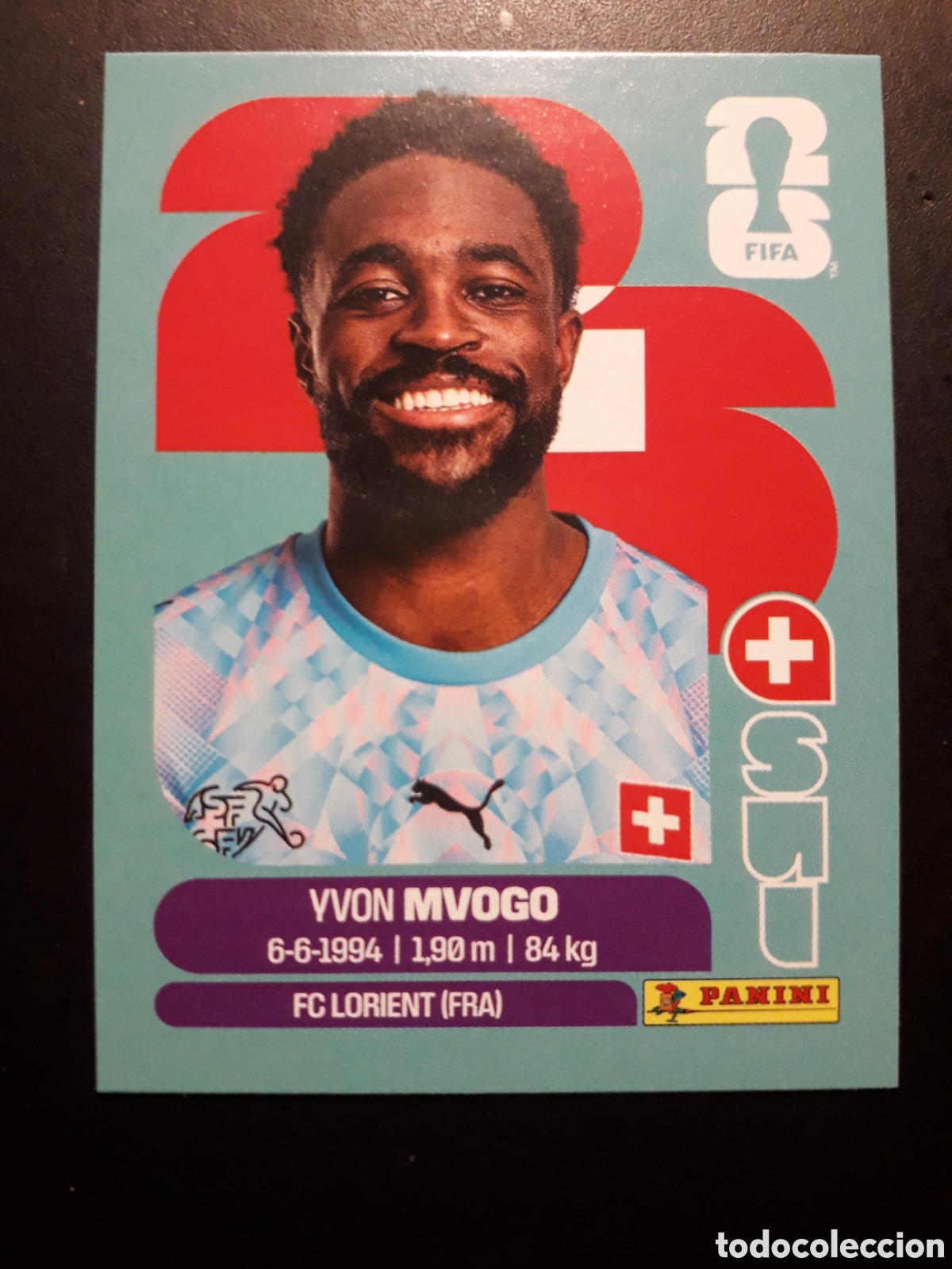 Cromos de F&uacute;tbol: MVOGO SUIZA SUI 3 MUNDIAL F&Uacute;TBOL 2026 FIFA WORLD CUP PANINI SIN PEGAR PEDIDO M&Iacute;NIMO 3&euro;