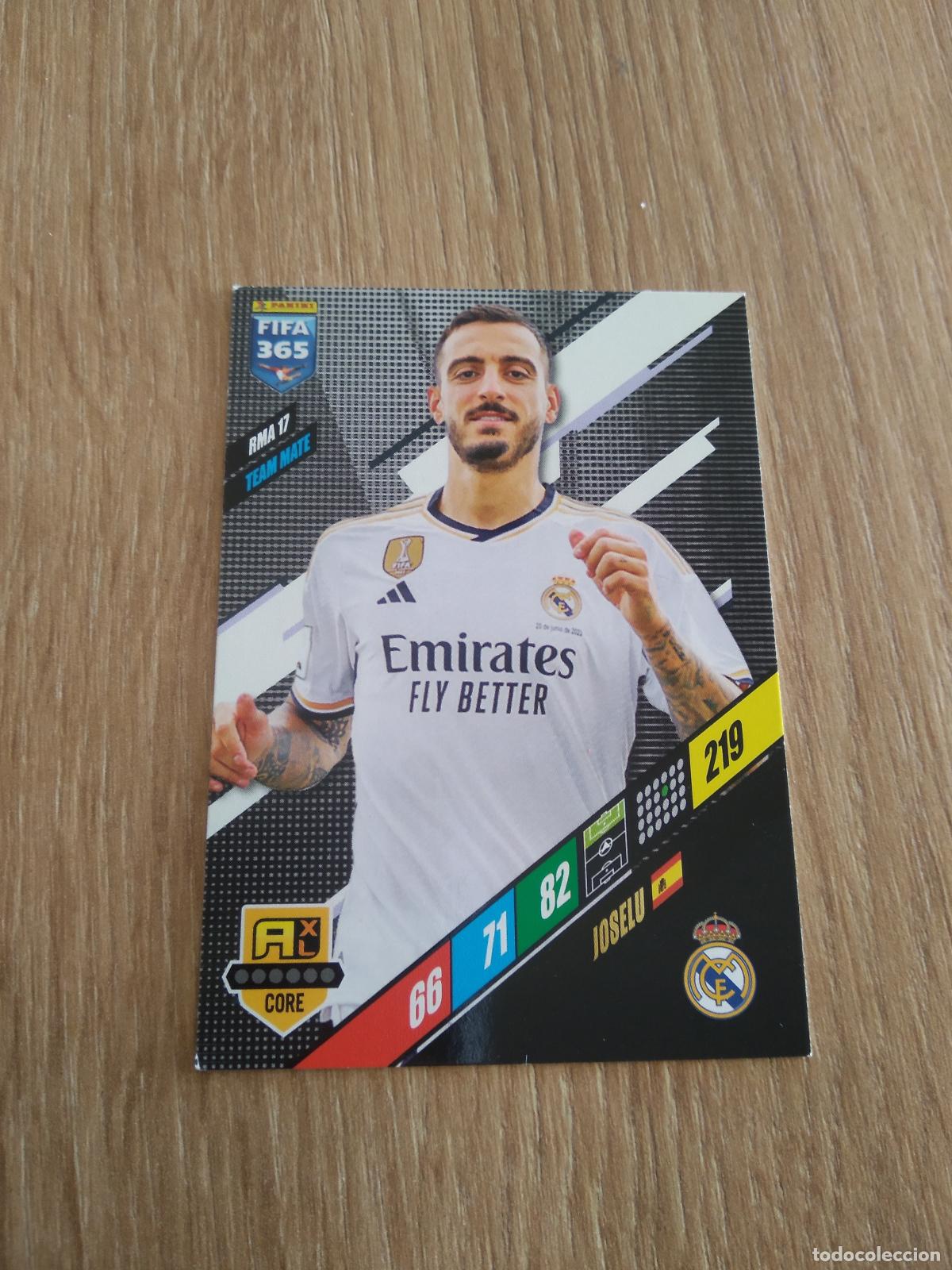 Cromos de F&uacute;tbol: RMA 17 JOSELU REAL MADRID CROMO FUTBOL PANINI ADRENALYN 23-24 FIFA 365 2023-2024