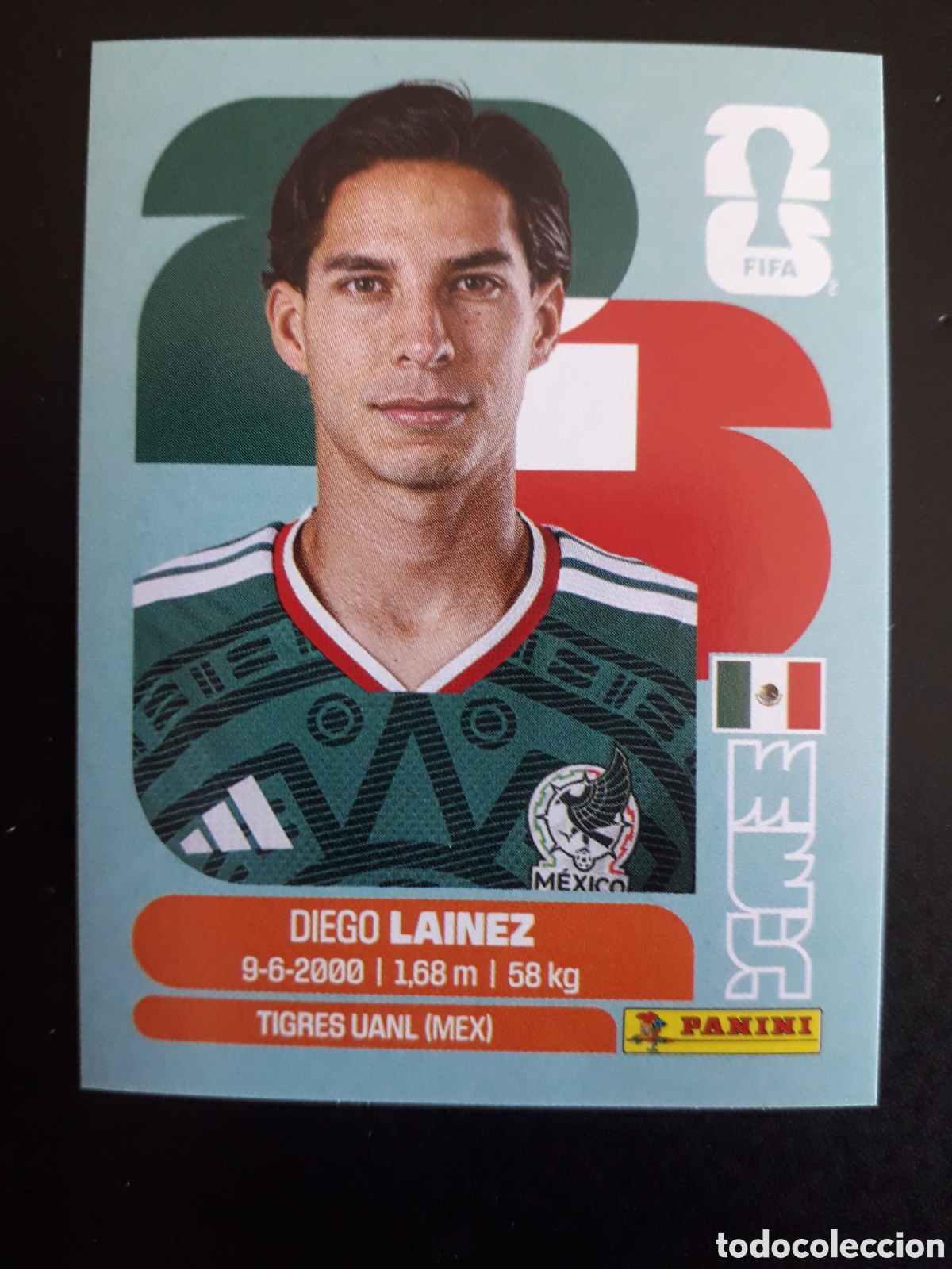 Cromos de F&uacute;tbol: LA&Iacute;NEZ M&Eacute;XICO MEX 8 MUNDIAL F&Uacute;TBOL 2026 FIFA WORLD CUP PANINI SIN PEGAR PEDIDO M&Iacute;NIMO 3&euro;