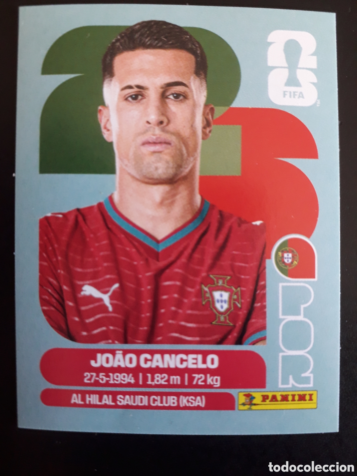 Cromos de F&uacute;tbol: JO&Atilde;O CANCELO PORTUGAL POR 5 MUNDIAL F&Uacute;TBOL 2026 FIFA WORLD CUP PANINI SIN PEGAR PEDIDO M&Iacute;NIMO 3&euro;