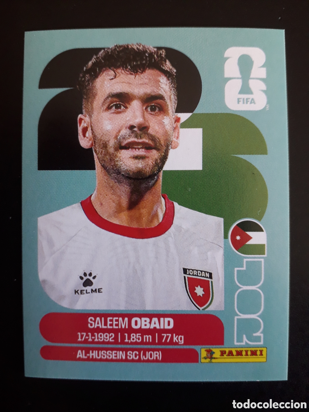 Cromos de F&uacute;tbol: OBAID JORDANIA JOR 7 MUNDIAL F&Uacute;TBOL 2026 FIFA WORLD CUP PANINI SIN PEGAR PEDIDO M&Iacute;NIMO 3&euro;