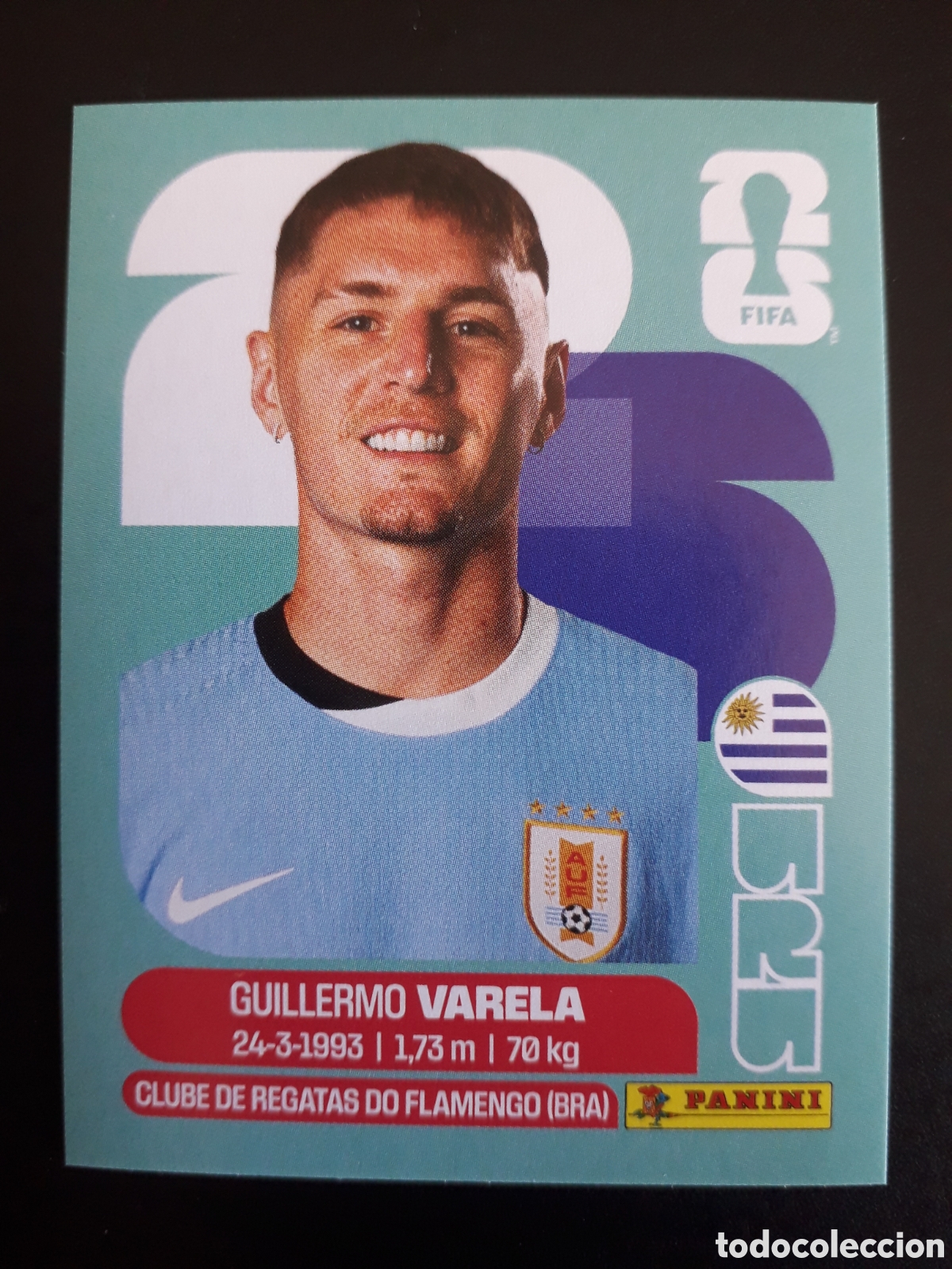 Cromos de F&uacute;tbol: VARELA URUGUAY URU 8 MUNDIAL F&Uacute;TBOL 2026 FIFA WORLD CUP PANINI SIN PEGAR PEDIDO M&Iacute;NIMO 3&euro;