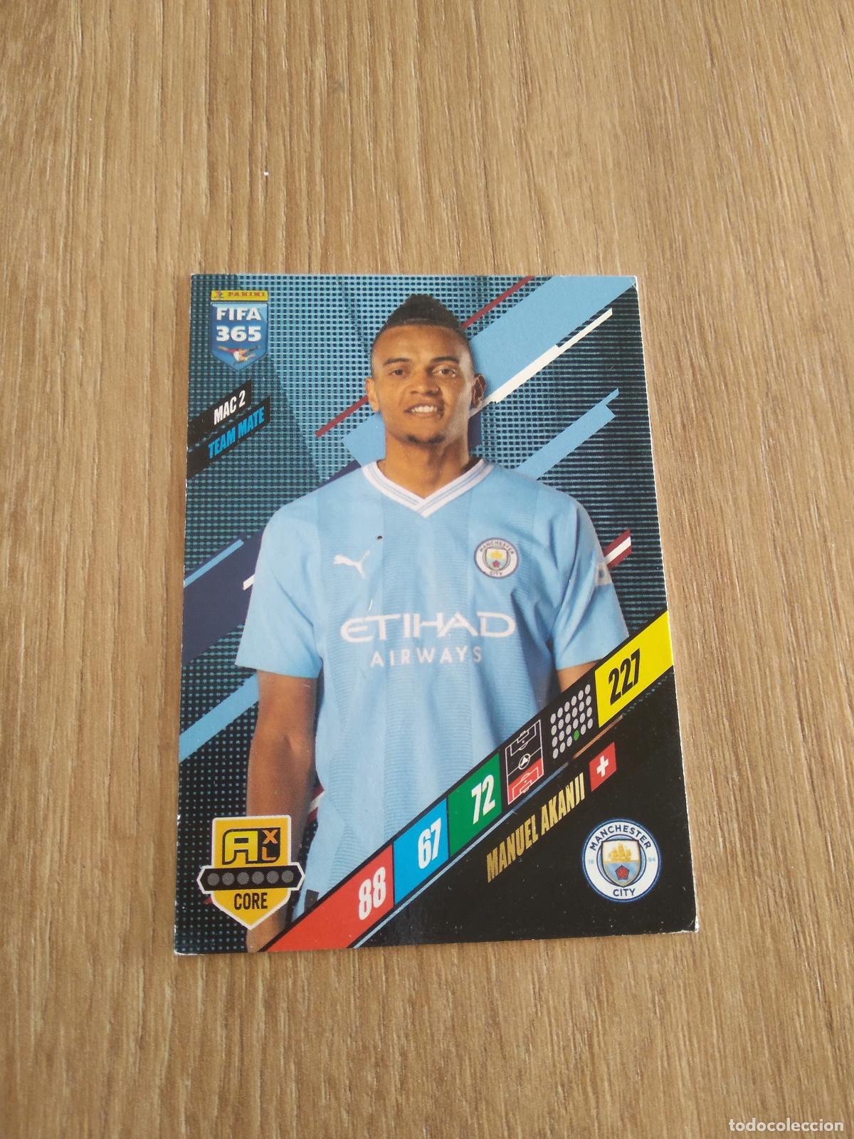 Cromos de F&uacute;tbol: MAC 2 AKANJI MANCHESTER CITY CROMO FUTBOL PANINI ADRENALYN 23-24 FIFA 365 2023-2024