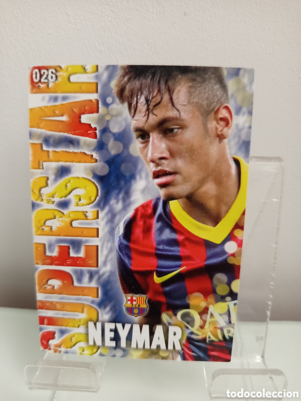 Football Stickers: ❇️ CROMO ⚽ NEYMAR BARCELONA 26 SUPERSTAR FICHAS LIGA QUIZ GAME 2014 13 14 2013 2014 MUNDICROMO ❇️