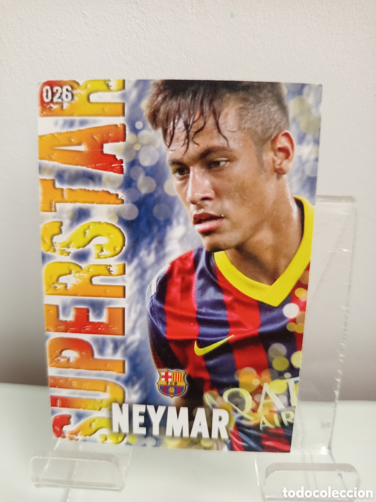 Football Stickers: ❇️ CROMO ⚽ NEYMAR BARCELONA 26 SUPERSTAR FICHAS LIGA QUIZ GAME 2014 13 14 2013 2014 MUNDICROMO ❇️