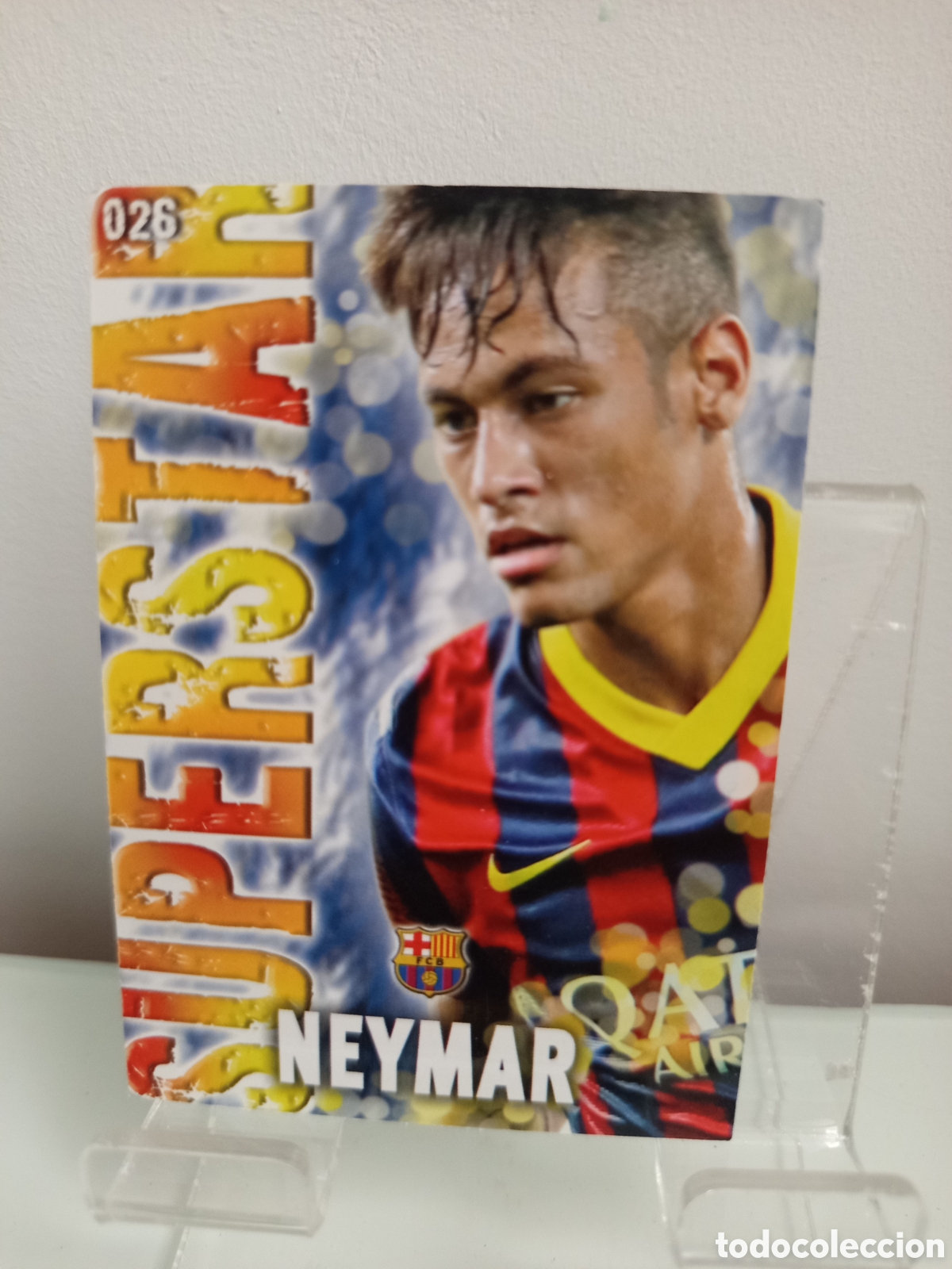Football Stickers: ❇️ CROMO ⚽ NEYMAR BARCELONA 26 SUPERSTAR FICHAS LIGA QUIZ GAME 2014 13 14 2013 2014 MUNDICROMO ❇️