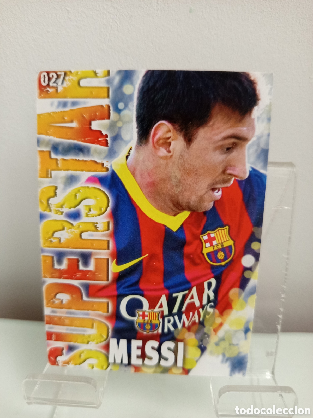 Football Stickers: ❇️ CROMO ⚽ MESSI BARCELONA 27 SUPERSTAR FICHAS LIGA QUIZ GAME 2014 13 14 2013 2014 MUNDICROMO ❇️