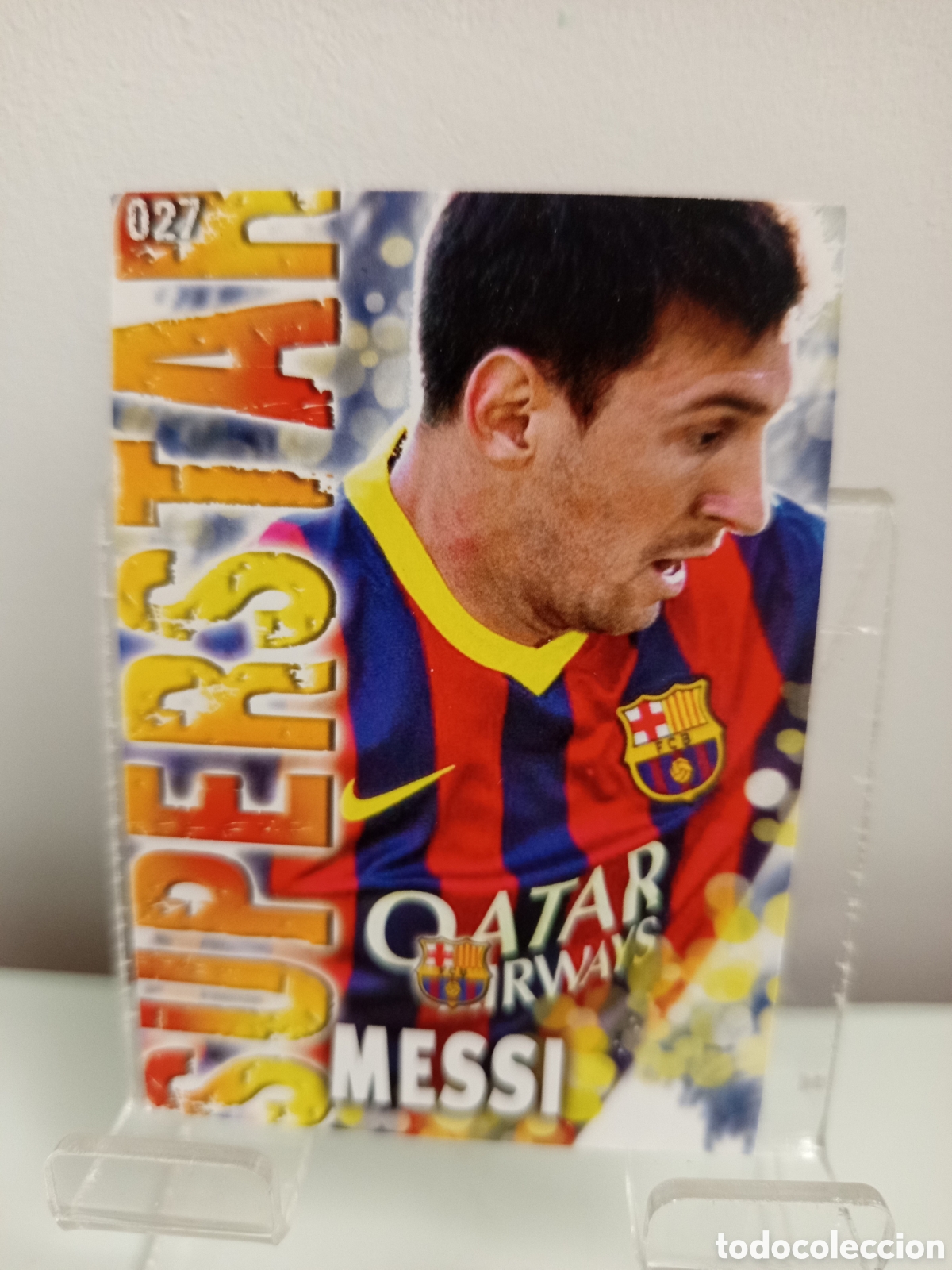 Football Stickers: ❇️ CROMO ⚽ MESSI BARCELONA 27 SUPERSTAR FICHAS LIGA QUIZ GAME 2014 13 14 2013 2014 MUNDICROMO ❇️