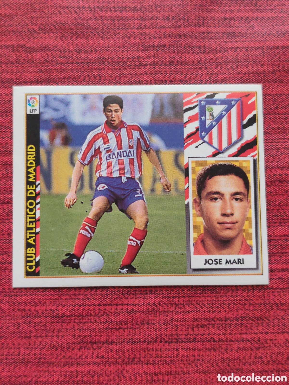 Cromos de F&uacute;tbol: DOBLE IMAGEN JOS&Eacute; MARI ATL&Eacute;TICO MADRID EDICIONES ESTE 1997 1998