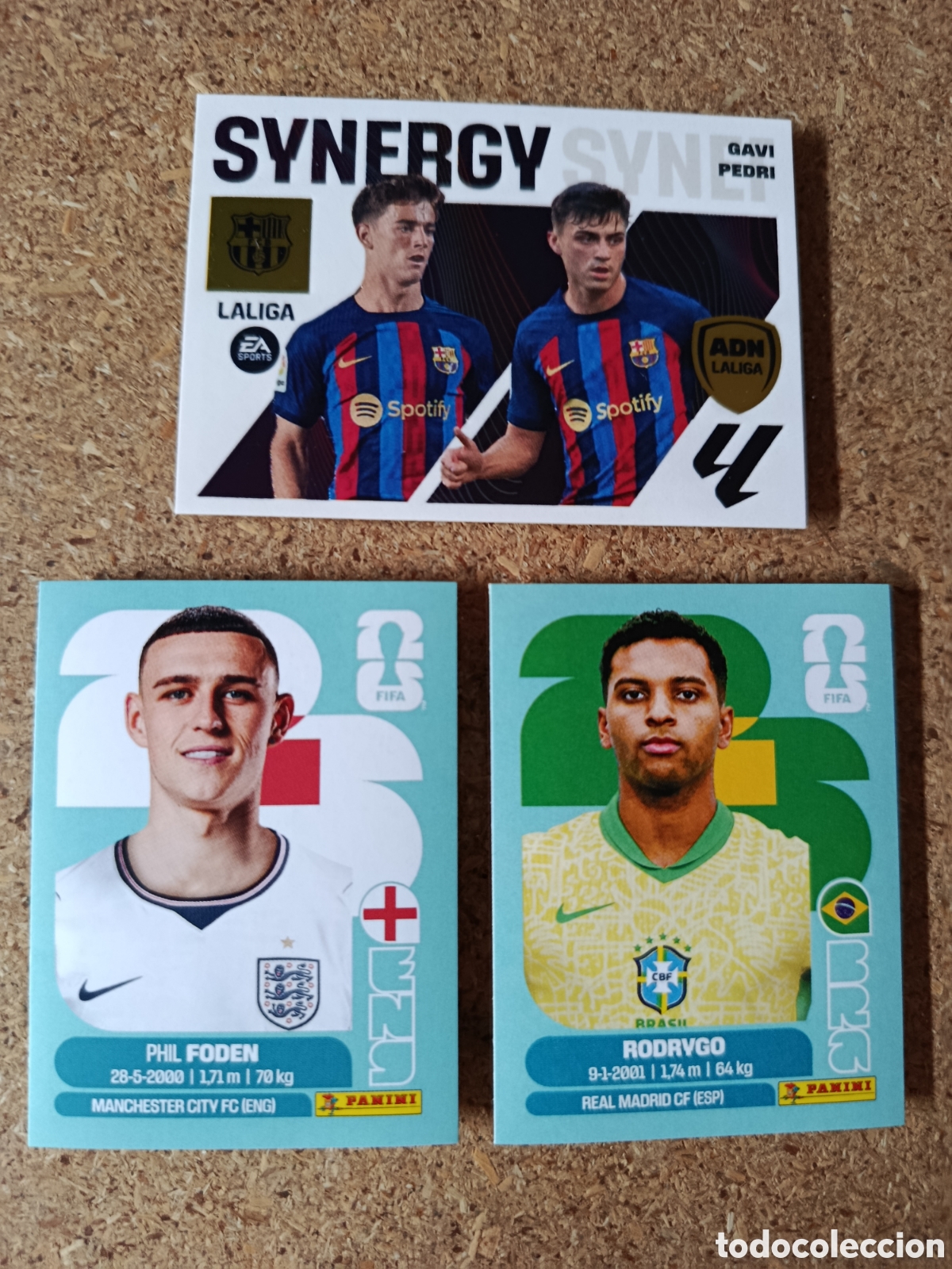 Cromos de F&uacute;tbol: GAVI PEDRI FODEN RODRYGO