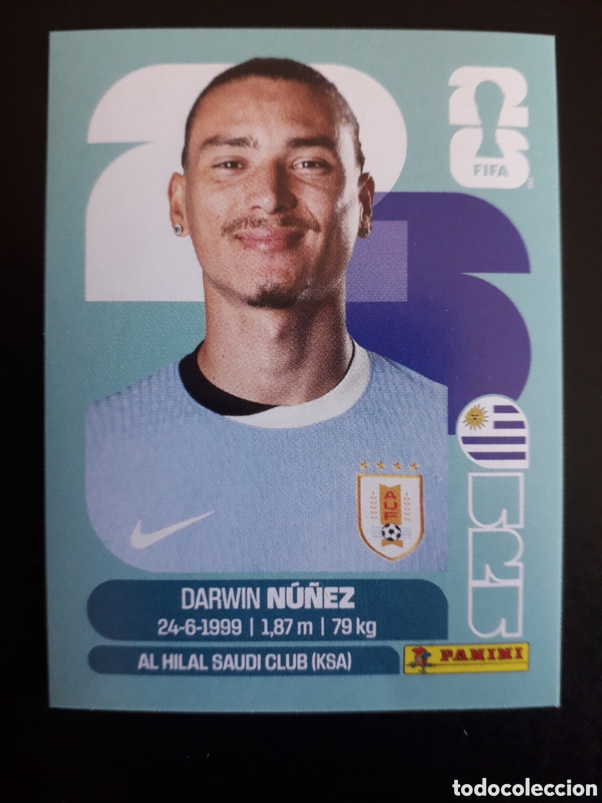 Cromos de F&uacute;tbol: N&Uacute;&Ntilde;EZ URUGUAY URU 17 MUNDIAL F&Uacute;TBOL 2026 FIFA WORLD CUP PANINI SIN PEGAR PEDIDO M&Iacute;NIMO 3&euro;