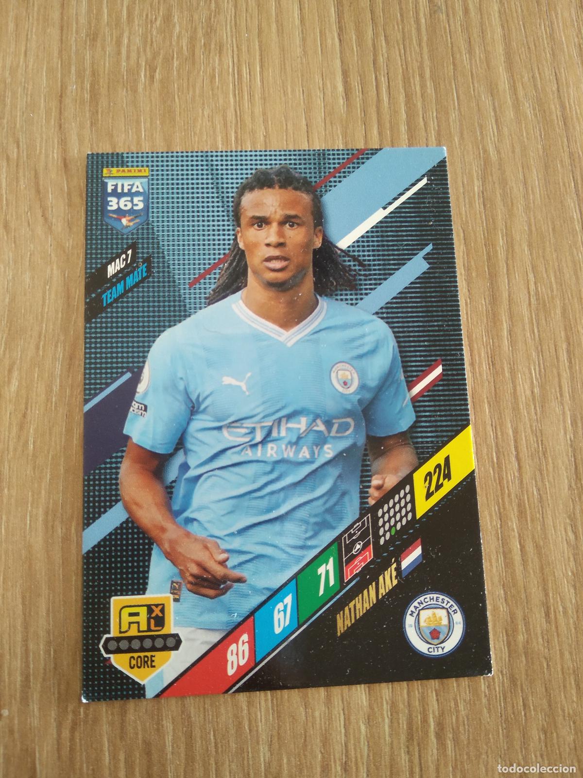 Cromos de F&uacute;tbol: MAC 7 NATHAN AKE MANCHESTER CITY CROMO FUTBOL PANINI ADRENALYN 23-24 FIFA 365 2023-2024