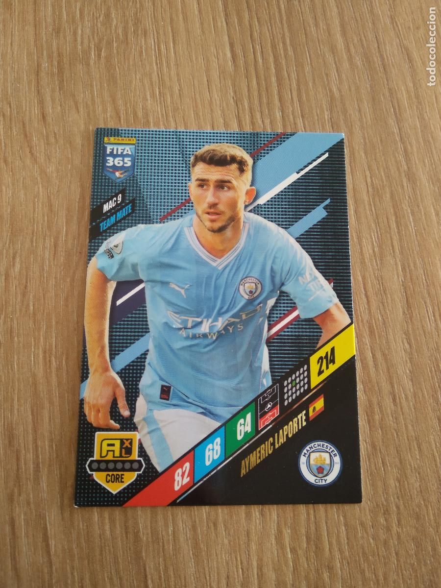 Cromos de F&uacute;tbol: MAC 9 LAPORTE MANCHESTER CITY CROMO FUTBOL PANINI ADRENALYN 23-24 FIFA 365 2023-2024