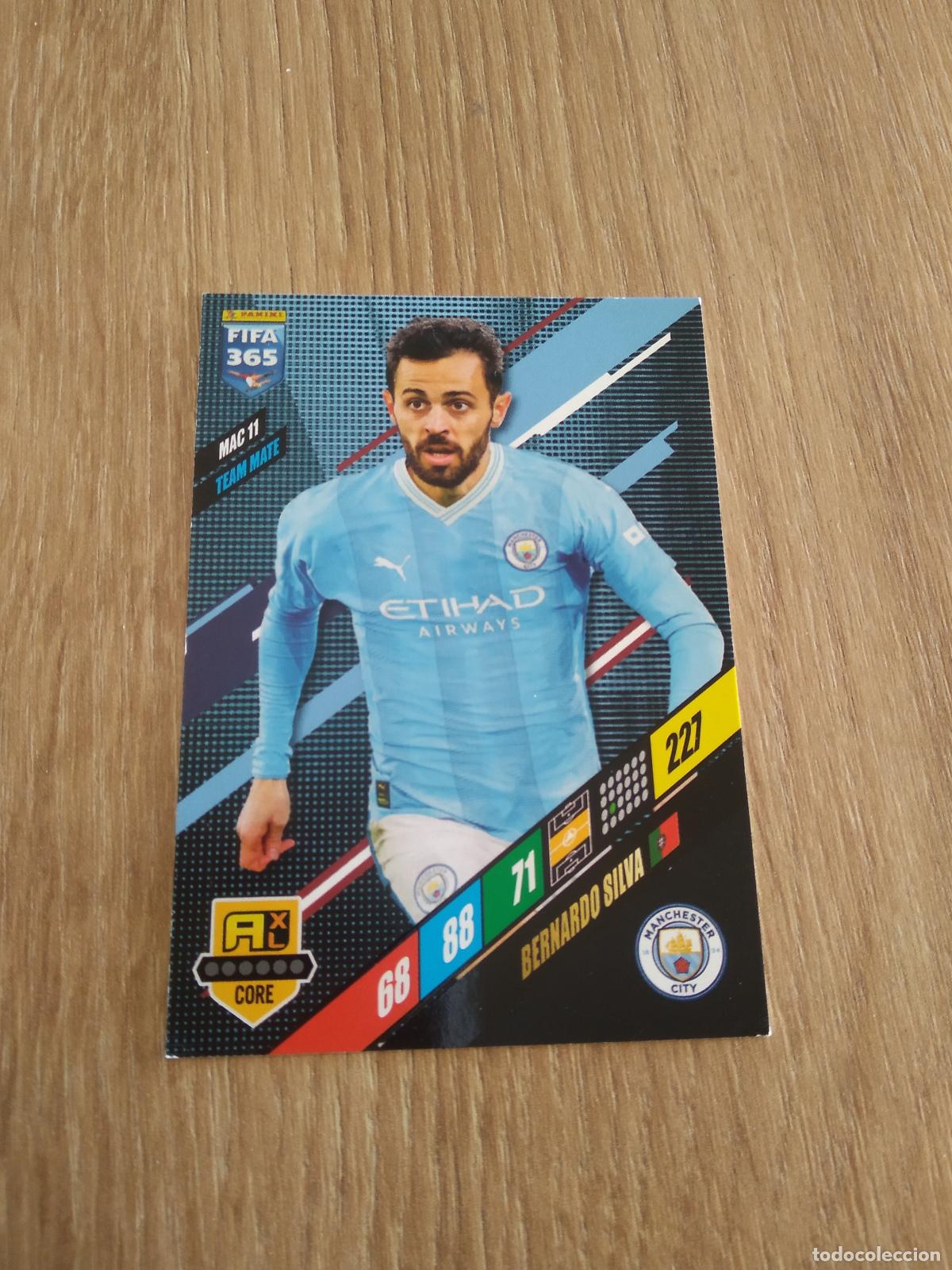 Cromos de F&uacute;tbol: MAC 11 BERNARDO SILVA MANCHESTER CITY CROMO FUTBOL PANINI ADRENALYN 23-24 FIFA 365 2023-2024