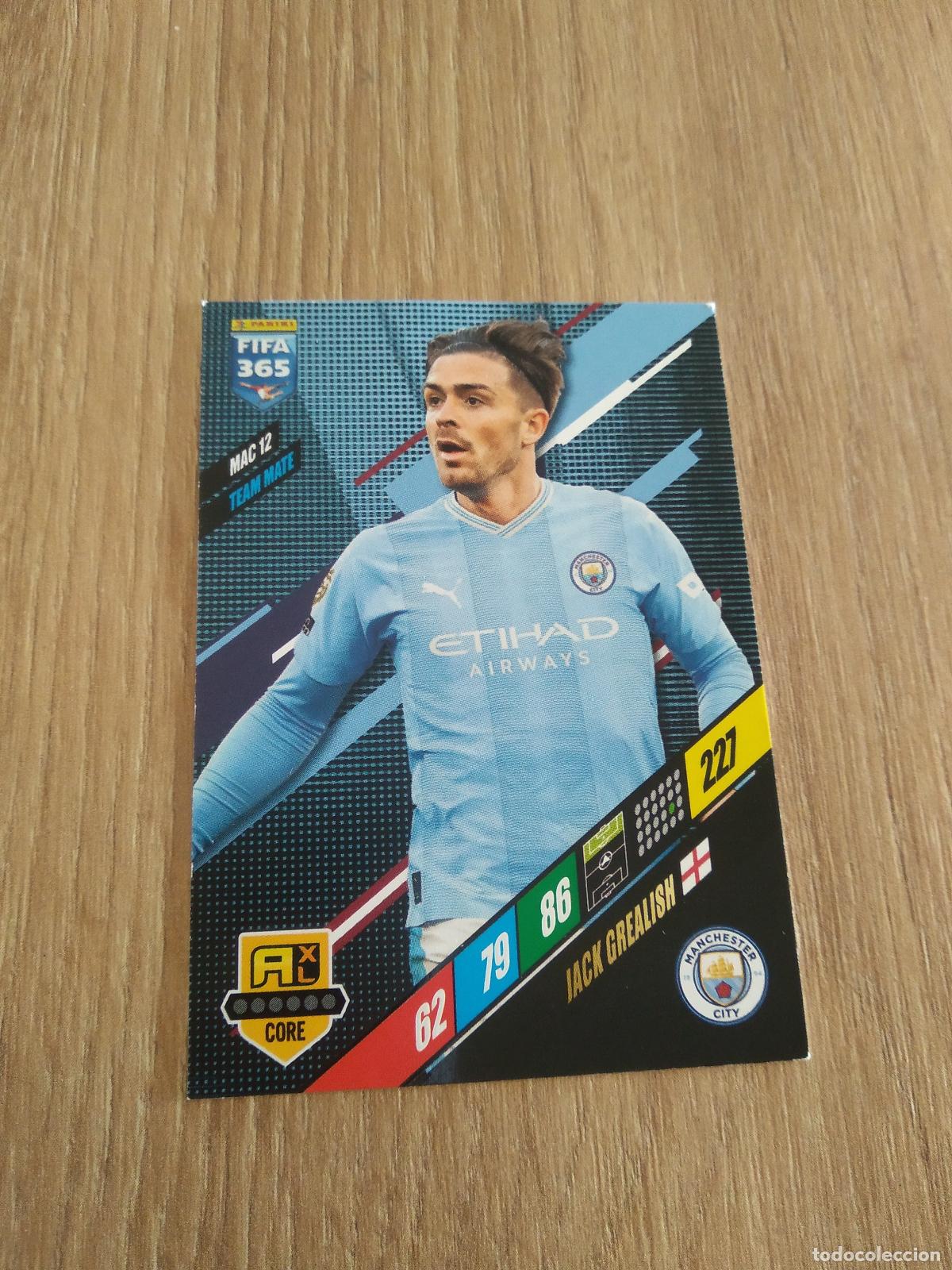 Cromos de F&uacute;tbol: MAC 12 JACK GREALISH MANCHESTER CITY CROMO FUTBOL PANINI ADRENALYN 23-24 FIFA 365 2023-2024