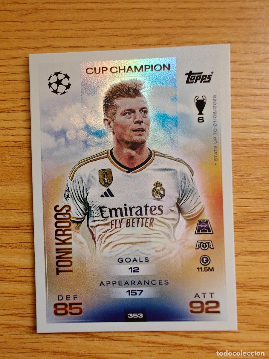 Cromos de F&uacute;tbol: Toni Kroos 353 Match Attax 25 26 Cup Champion Real Madrid 2025 2026