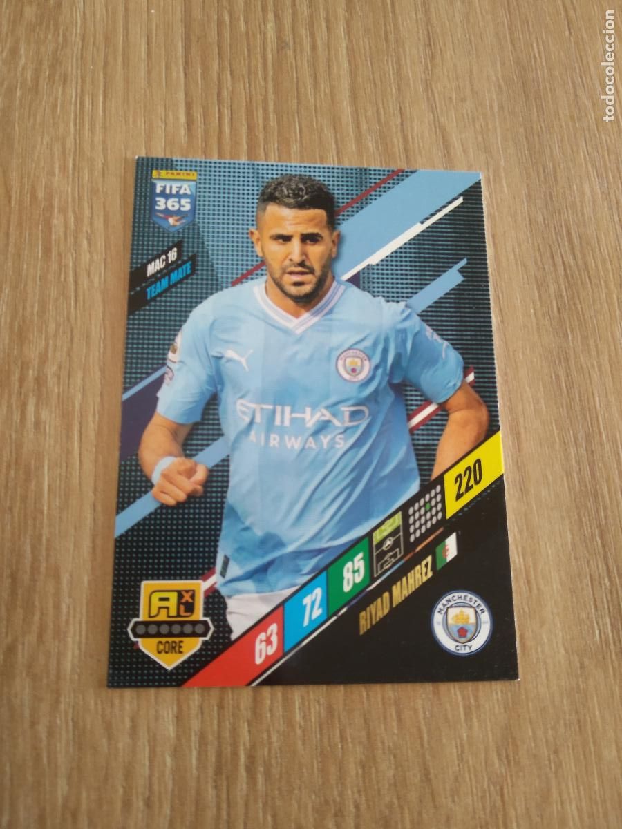 Cromos de F&uacute;tbol: MAC 16 MAHREZ MANCHESTER CITY CROMO FUTBOL PANINI ADRENALYN 23-24 FIFA 365 2023-2024