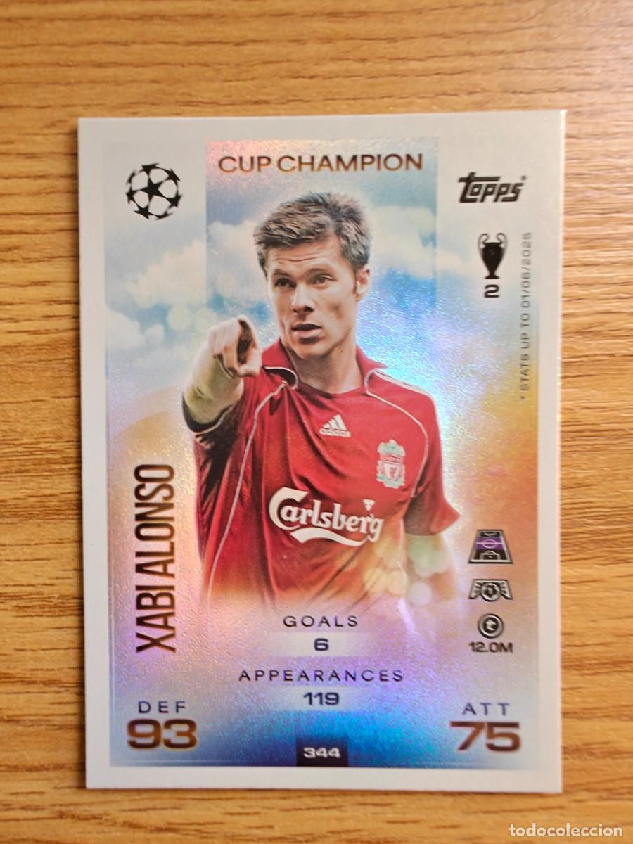 Cromos de F&uacute;tbol: Xabi Alonso 344 Match Attax 25 26 Cup Champion Liverpool 2025 2026