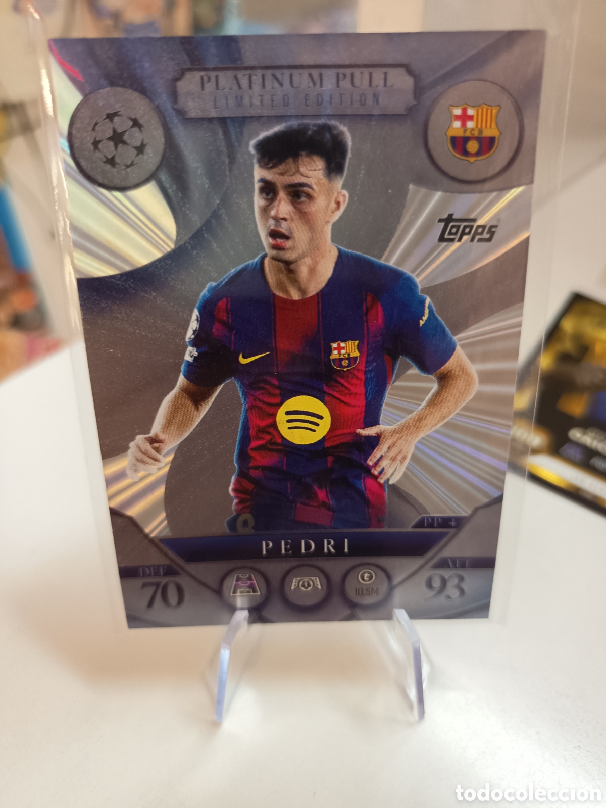 Football Stickers: PLATINUM PULL PP4 PEDRI MATCH ATTAX EXTRA 2025 2026