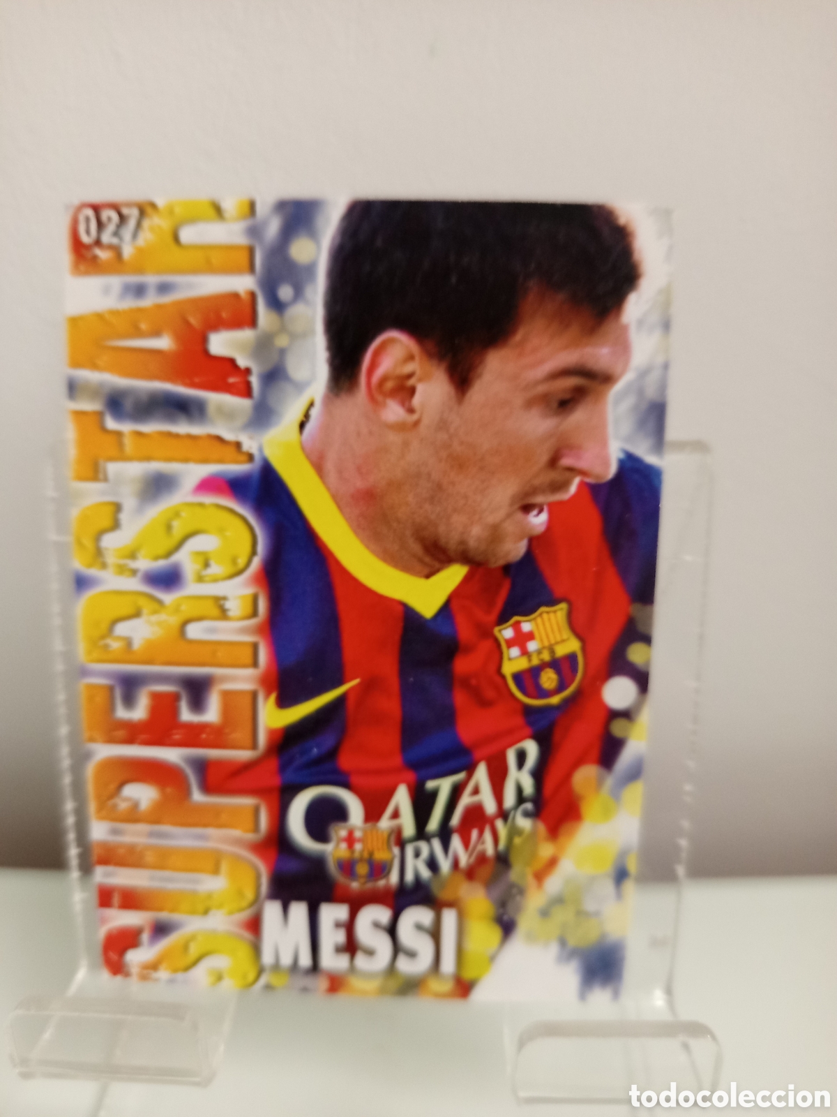 Football Stickers: ❇️ CROMO ⚽ MESSI BARCELONA 27 SUPERSTAR FICHAS LIGA QUIZ GAME 2014 13 14 2013 2014 MUNDICROMO ❇️