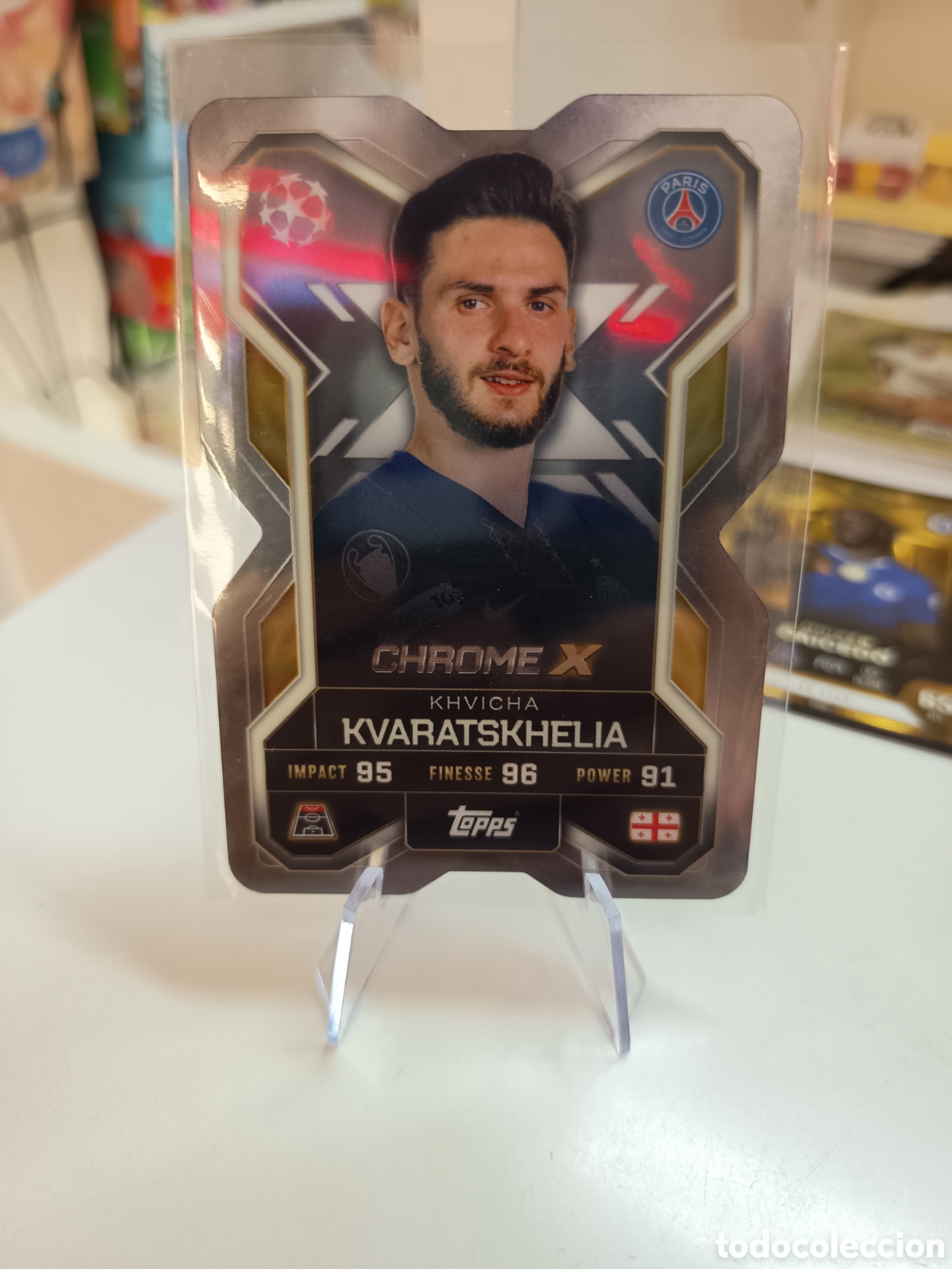 Fu&szlig;ball-Sticker: CHROME X CX7 KVARATSKHELIA MATCH ATTAX EXTRA 2025 2026