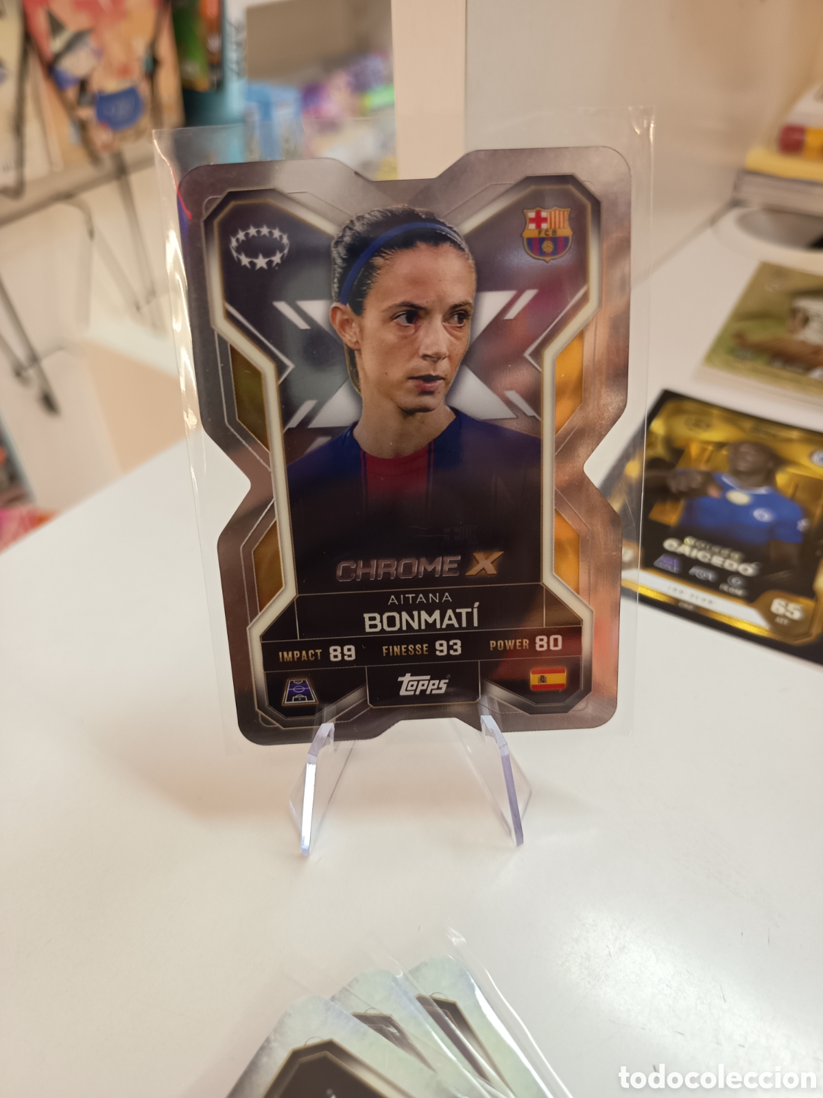Fu&szlig;ball-Sticker: CHROME X CX 9 AITANA BONMATI MATCH ATTAX EXTRA 2025 2026