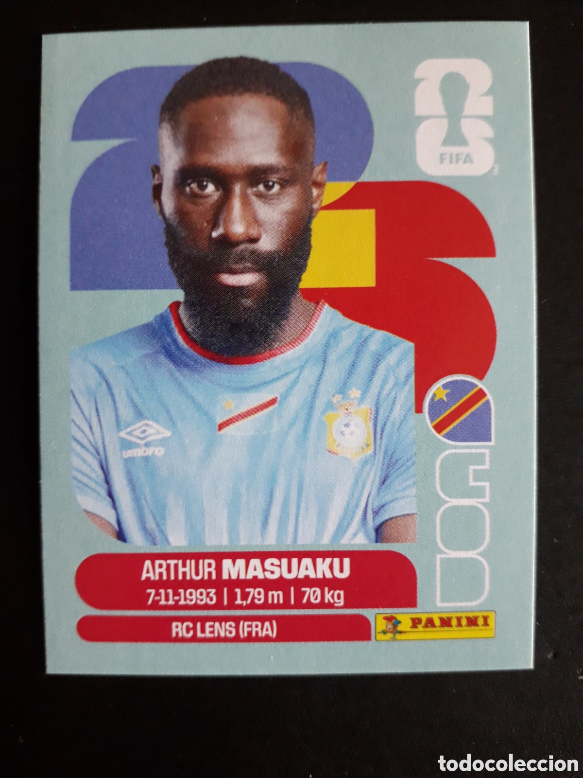 Cromos de F&uacute;tbol: MASUAKU CONGO COD 5 MUNDIAL F&Uacute;TBOL 2026 FIFA WORLD CUP PANINI SIN PEGAR PEDIDO M&Iacute;NIMO 3&euro;