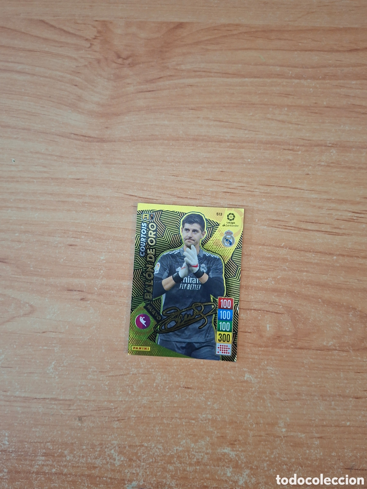Fu&szlig;ball-Sticker: Adrenalyn 21 22 courtois firmado Madrid balon de oro fsin pegar ver fotos