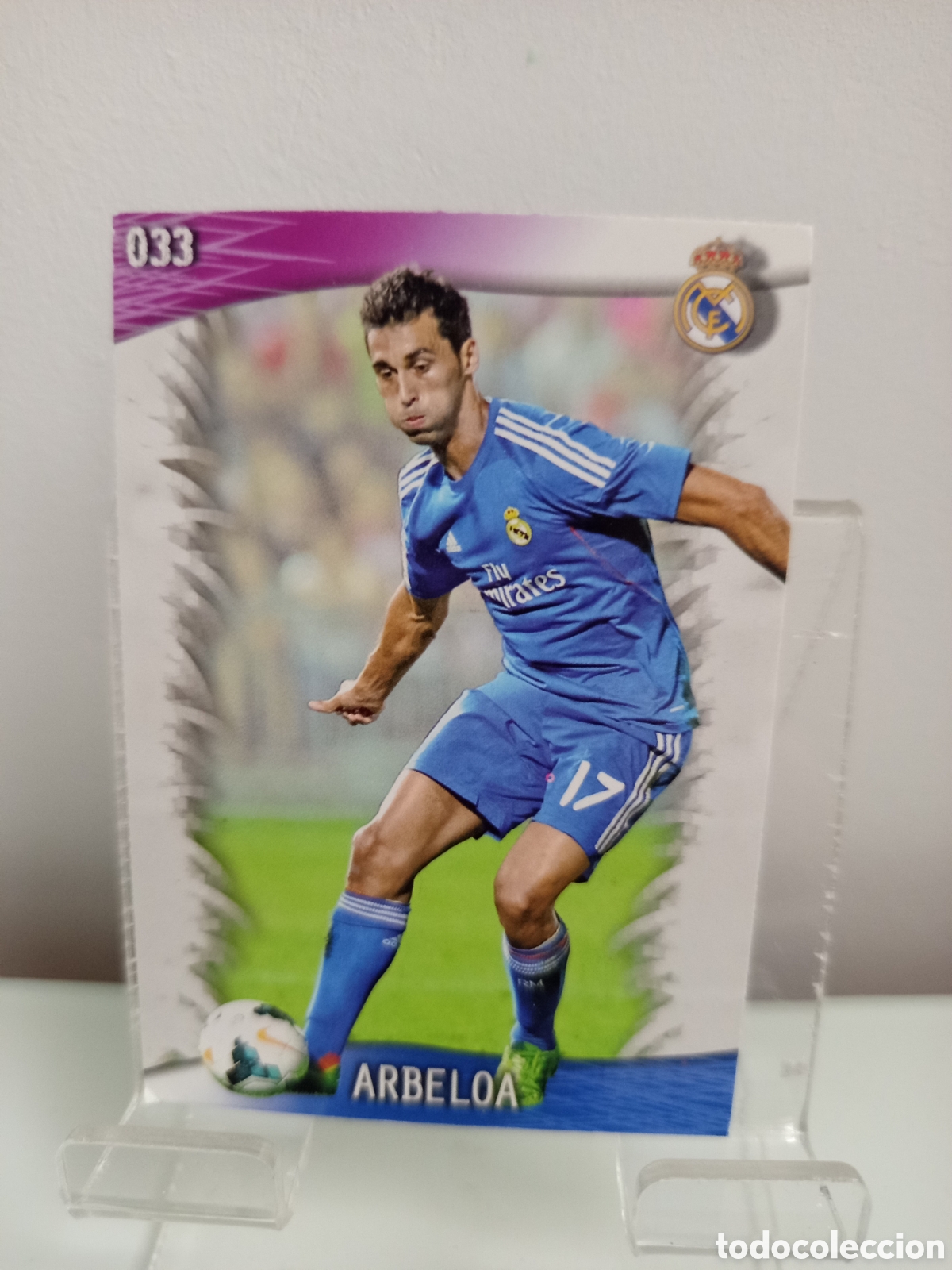 Cartes &agrave; collectionner de Football: ❇️ CROMO CARD ⚽ ARBELOA REAL MADRID 33 FICHAS LIGA QUIZ GAME 2014 13 14 2013 2014 MUNDICROMO ❇️