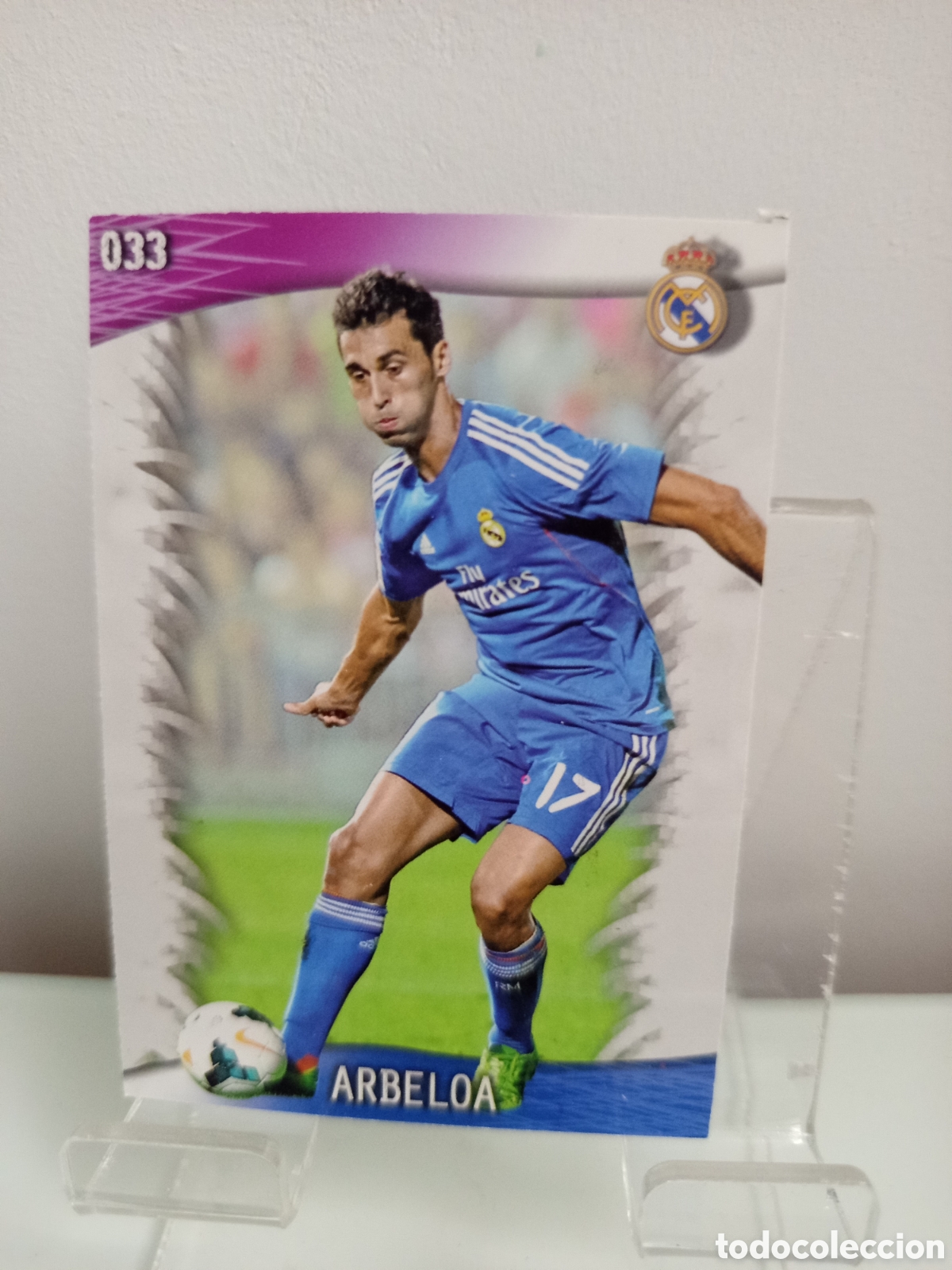 Cartes &agrave; collectionner de Football: ❇️ CROMO CARD ⚽ ARBELOA REAL MADRID 33 FICHAS LIGA QUIZ GAME 2014 13 14 2013 2014 MUNDICROMO ❇️