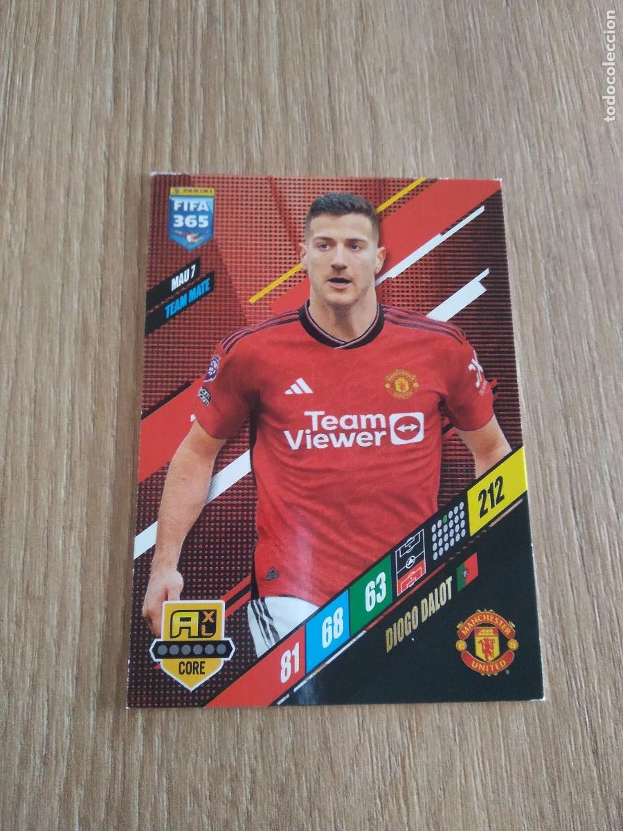 Cromos de F&uacute;tbol: MAU 7 diogo dalot MANCHESTER UNITED CROMO FUTBOL PANINI ADRENALYN 23-24 FIFA 365 2023-2024